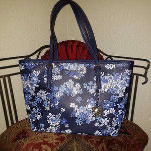 Michael Kors Navy Floral Tote
